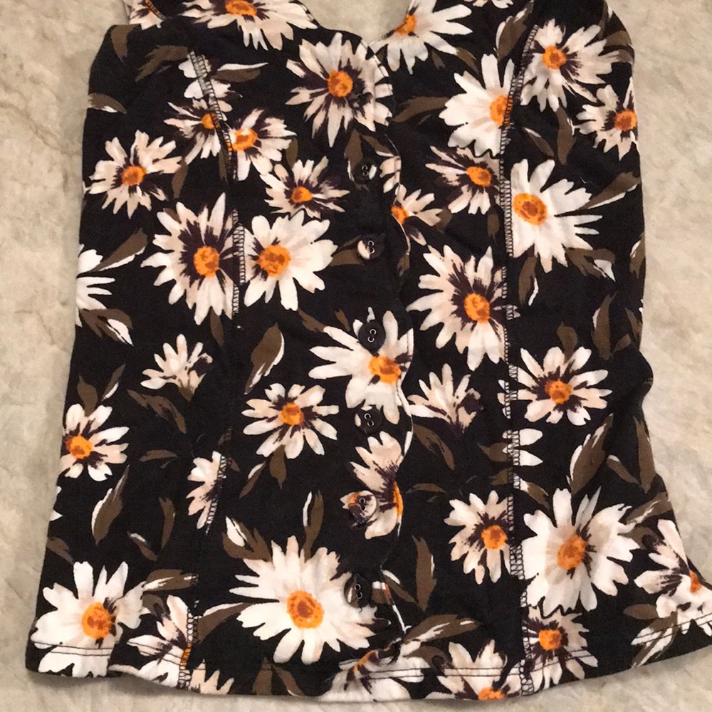 Kimchi Blue sunflower tank top sz S - Picture 2 of 6